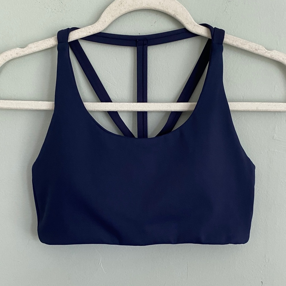Montiel Women’s Navy Blue Strappy Sports Bra Size Small Size 4-6